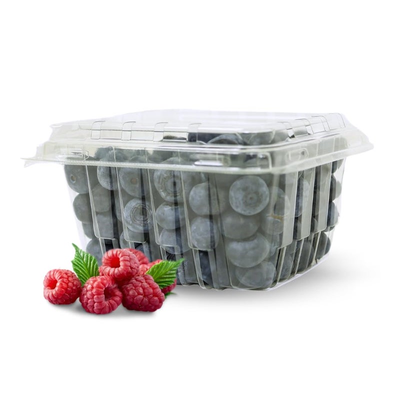 JA Kitchens 35 PACK - Plastic Berry Basket/Produce Containers - Pint Size for Blueberries, Raspberries, Strawberries - Image 1